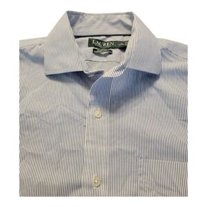 Lauren Ralph Lauren Men's Classic Fit Striped Stretch Dress Shirt 16 34/35